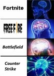 Fornite vs Free Fire vs Battlefield vs Counter Strike.jpeg