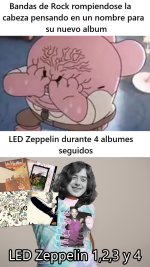 bandas de rock pensando names para sus albumes y LED Zeppelin.jpeg