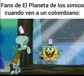 fans del planeta de los simios cuando ven a un colombiano.jpg