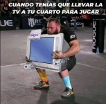 Cuando tenias que llevar la tv a tu cuarto para jugar.jpg