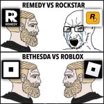 Meme de la polémica del logo R de Remedy y Rockstar ,ser como prros xdxd.jpg