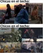 Chicas vs Chicos en el techo ,ser como prros.jpg