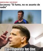 Szcezesny el jugador de fútbol fumón ,prros.jpg