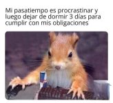 procrastinar hasta pasarlo mal y terminar fatal... ser como prros.jpg