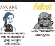 ARCANE x Fallout ,ser como prros .jpg