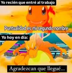 Evolución de la puntualidad enel trabajo...ser como prros.jpg