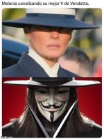 Meme de Melania Trump y su outfit de V de Vendetta...prros.jpg