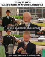 Cuando finalmente llega la pensión, pero las prioridades están claras ???????????? xq la edad n impi