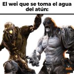 Ese compa que se echa el agua del atún como si fuera poción de fuerza nivel Dios....jpg