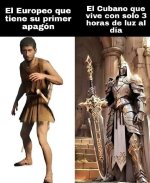 El europeo con 3h sin luz vs el cubano sobreviviendo apagones diarios....jpg