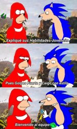 El curifeo más feo, me siento mal de haber hecho tan feo a Knuckles porque es mi favorito...x ...jpg