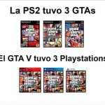 La PS2 tuvo 3 GTAs y GTA V sobrevivió a 3 consolas....jpg