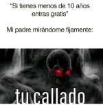 Entrada gratis para menores de 10... mi padre clavándome la mirada.....jpg