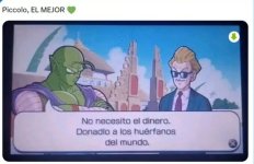 Piccolo donando su premio porque es el más fiera.....jpg